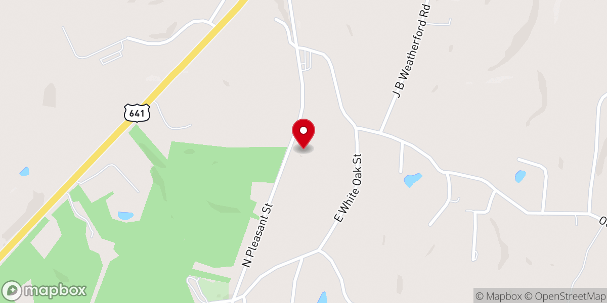 Map showing location of Central Church of Christ