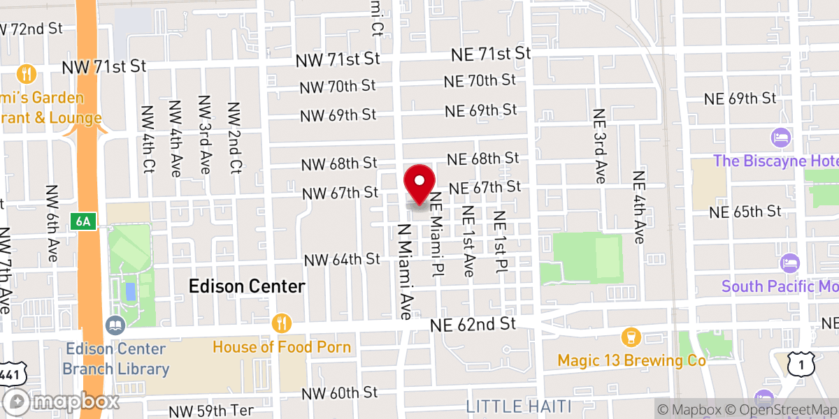 Map showing location of Grace United Methodist Church