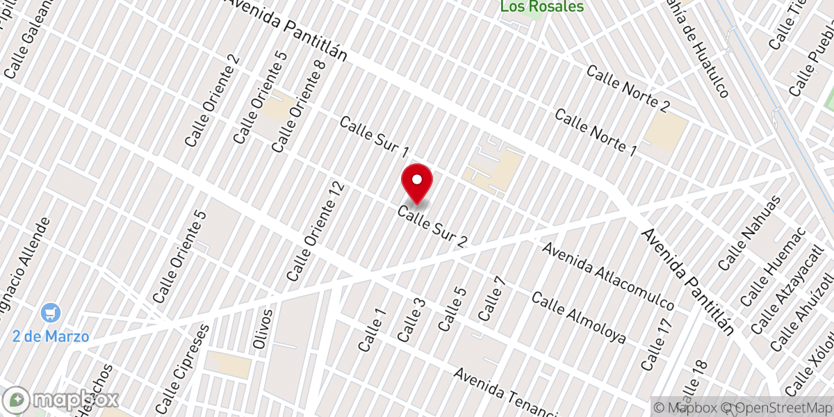 Map showing location of Iglesia Cristiana Centro de Convivencia Belen