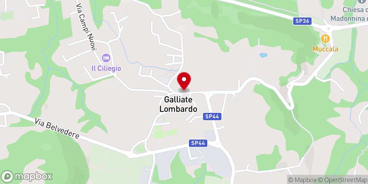 Map showing location of Cappella di san Carlo