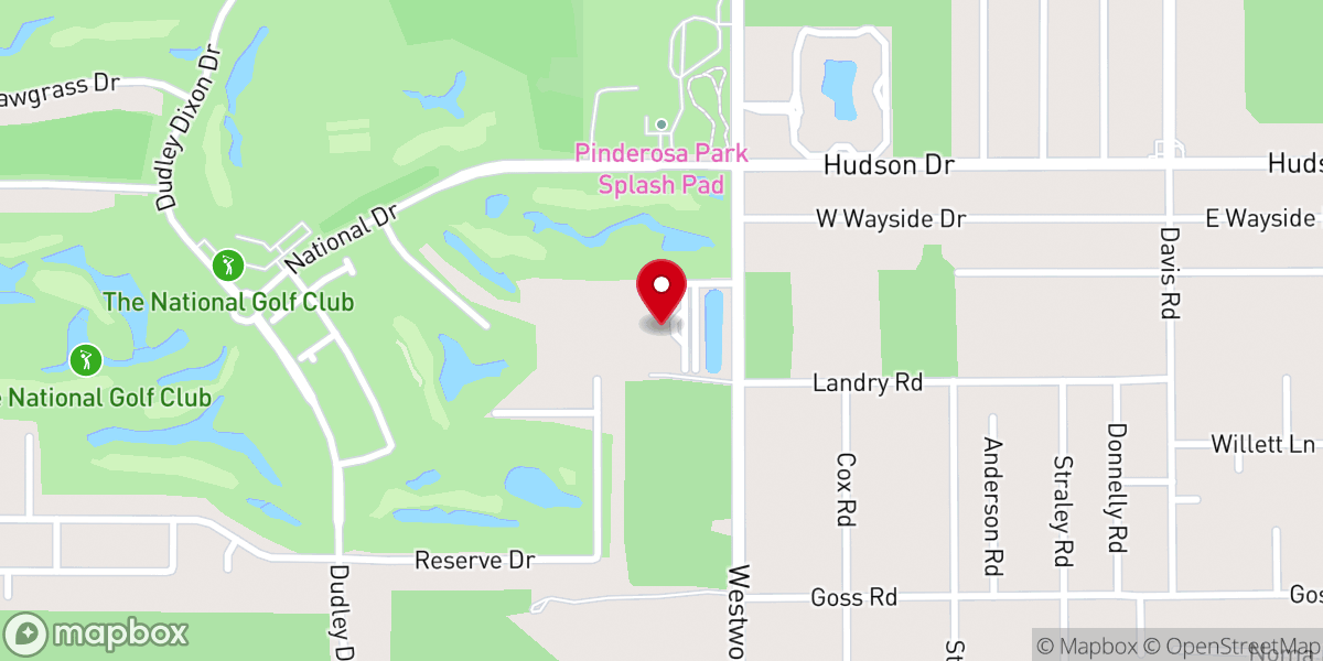 Map showing location of First Baptist Church WESTLAKE