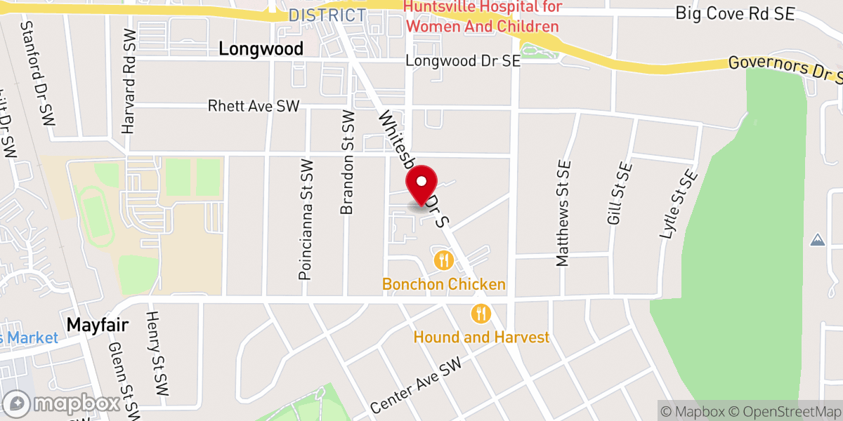 Map showing location of Madison Baptist Association