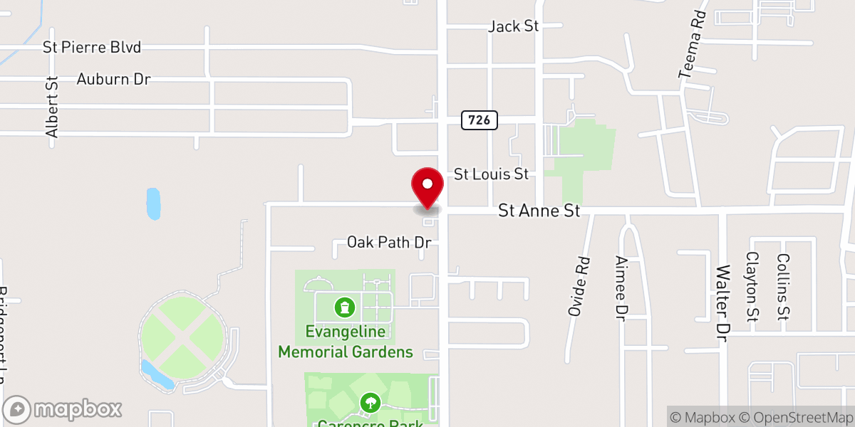 Map showing location of Anecia Marshall