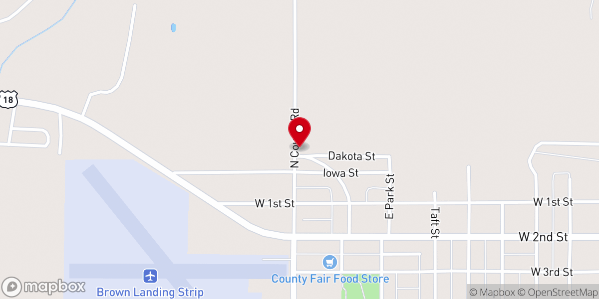 Map showing location of Indian Gospel Chapel