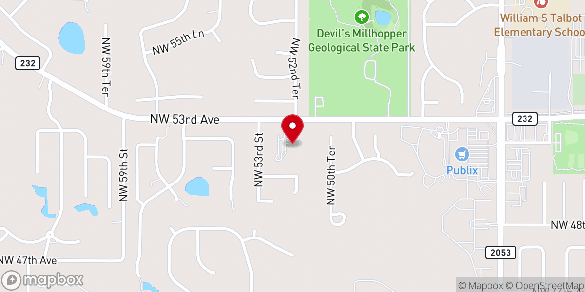 Map showing location of St. Elizabeth the Wonderworker Greek Orthodox Church