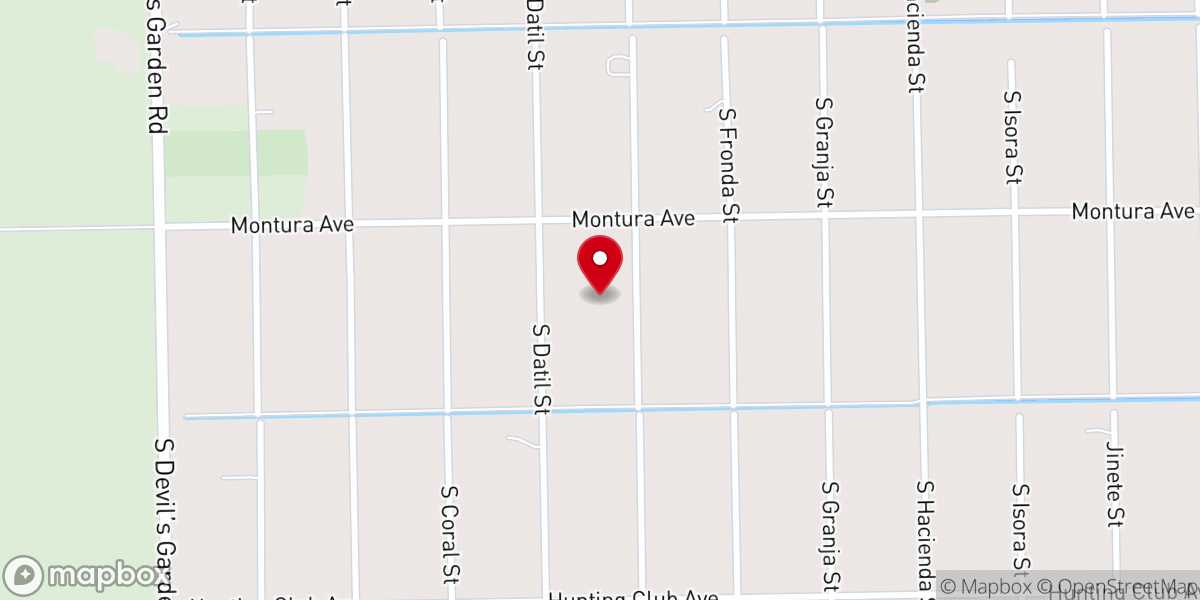 Map showing location of La Iglesia de Dios, Inc. (Montura Ranch)