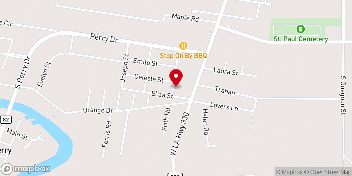 Map showing location of VERMILION PARISH PUBLIC WORKS BUILDING