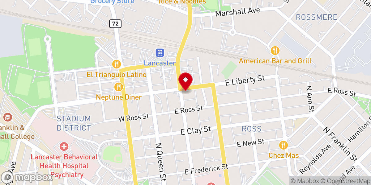 Map showing location of St Anne and Our Lady of La Vang Church