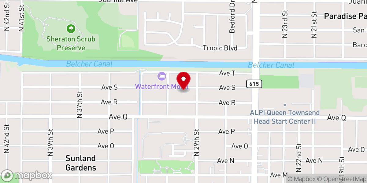 Map showing location of Tabernacle Church-Deliverance