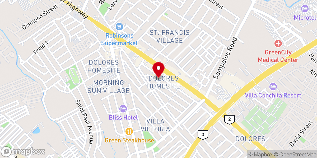 Map showing location of Christ In You Ministries