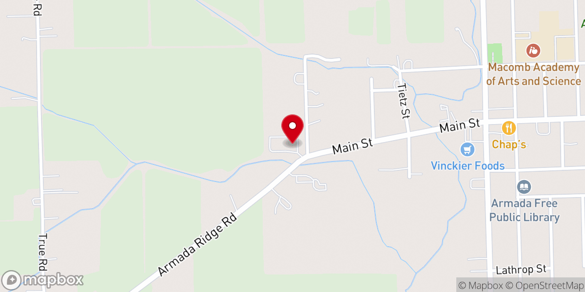 Map showing location of Our Saviour's Lutheran Church