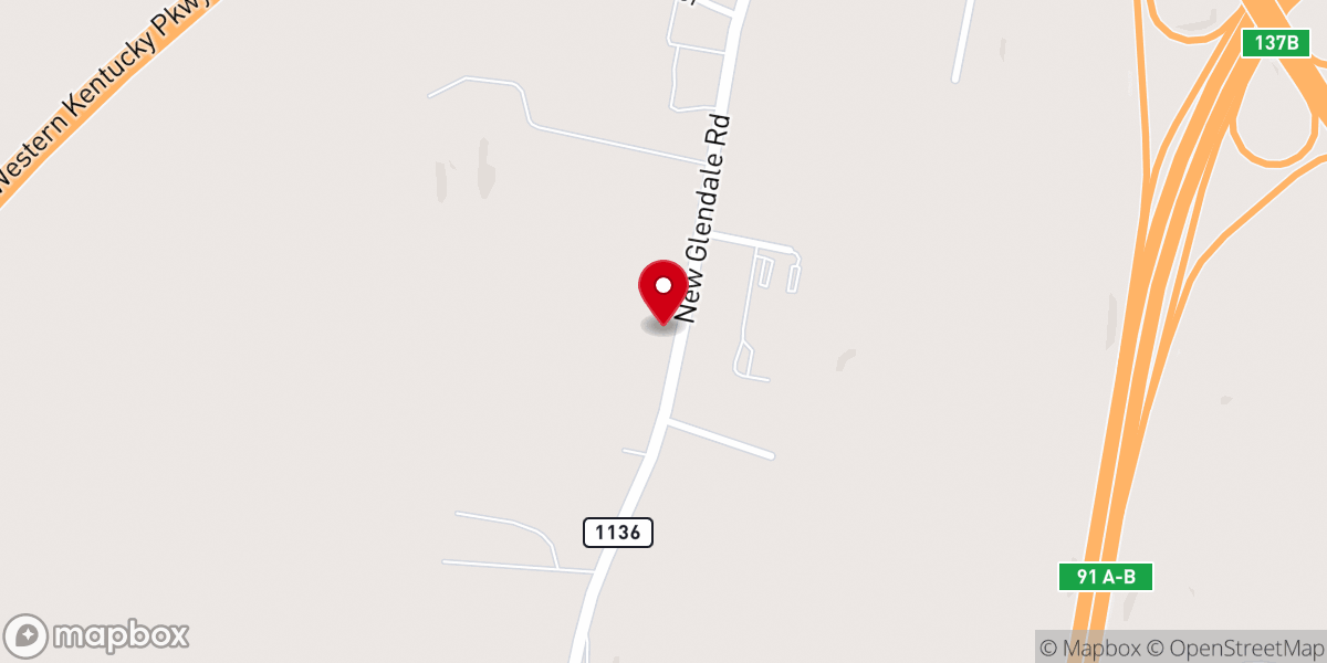 Map showing location of Trinity Baptist Church