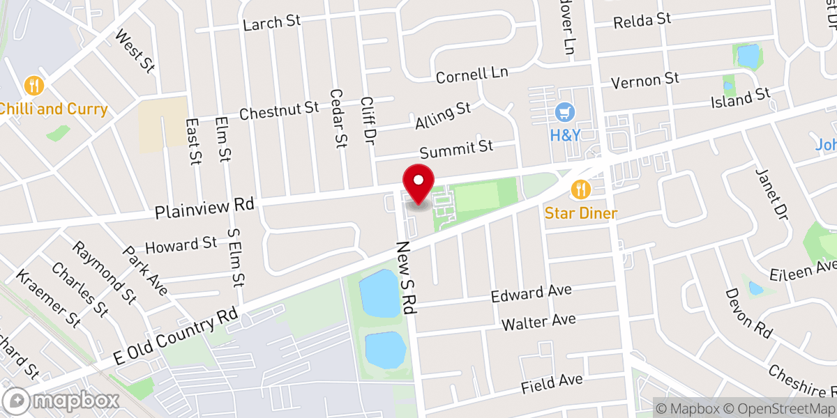 Map showing location of Yale Korean Presbyterian Church