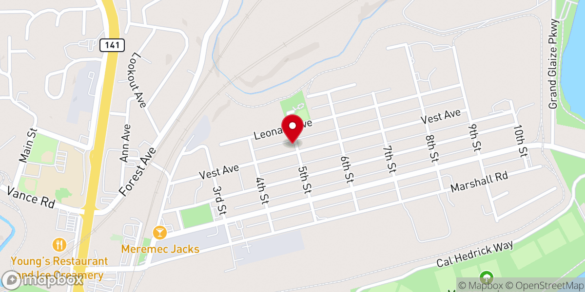 Map showing location of Saint Louis Christian Fellowship