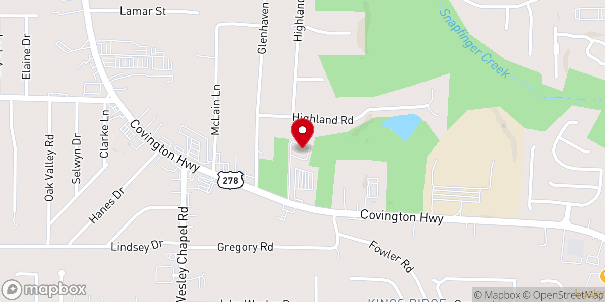 Map showing location of Deeper Life Bible Church