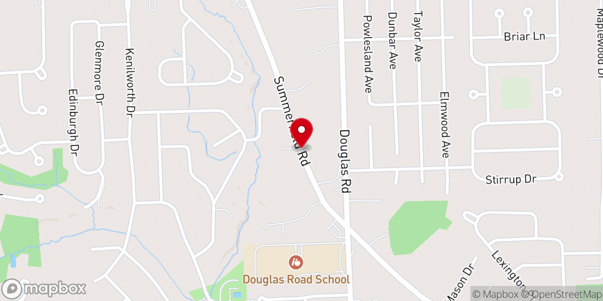 Map showing location of Shelton Park Baptist Church
