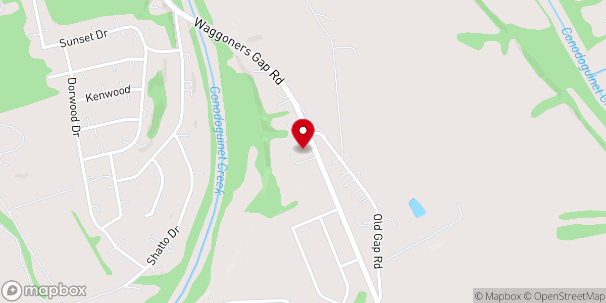 Map showing location of New Hope Church of God
