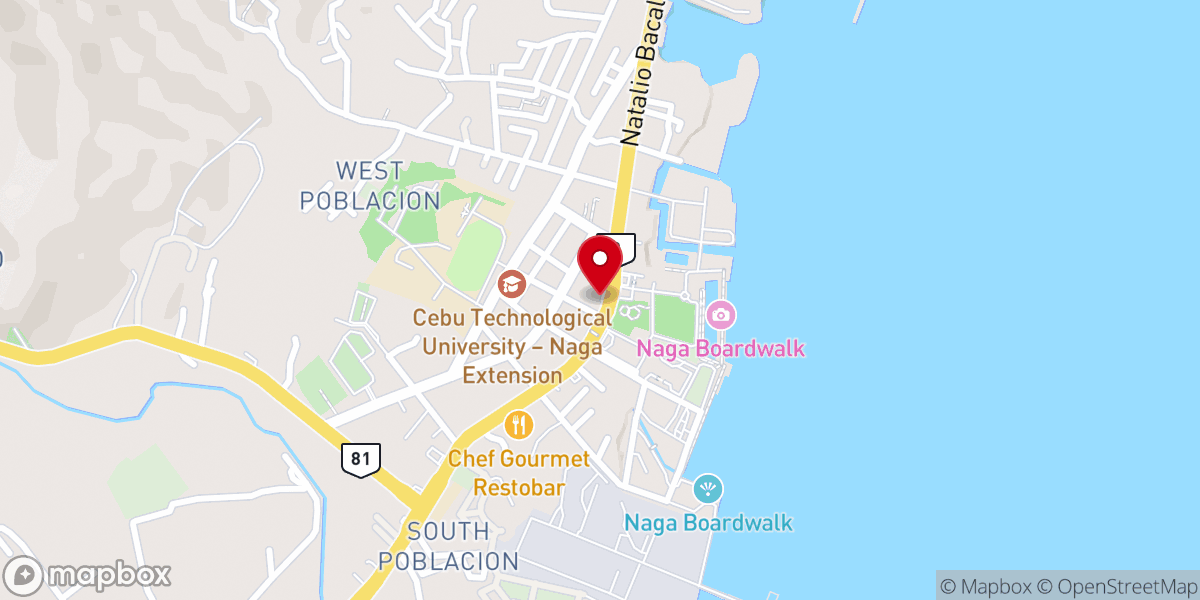 Map showing location of Archdiocesan Shrine of St. Francis of Assisi