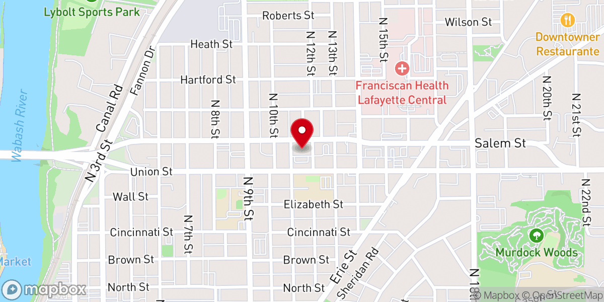 Map showing location of Salvation Army