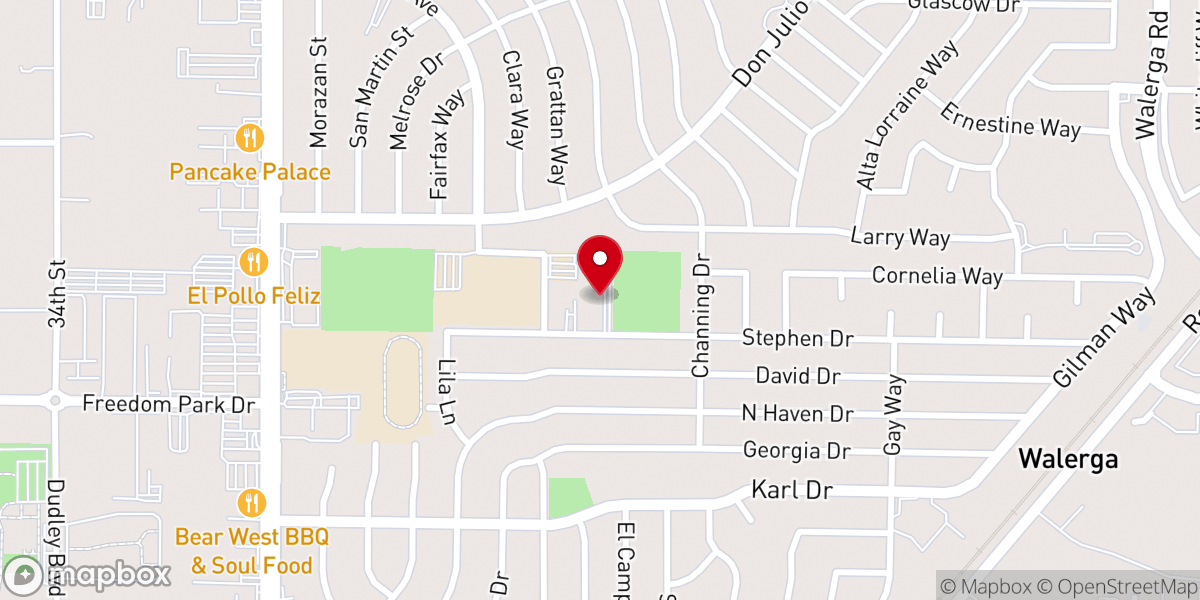 Map showing location of Evangelical Church Immanuel
