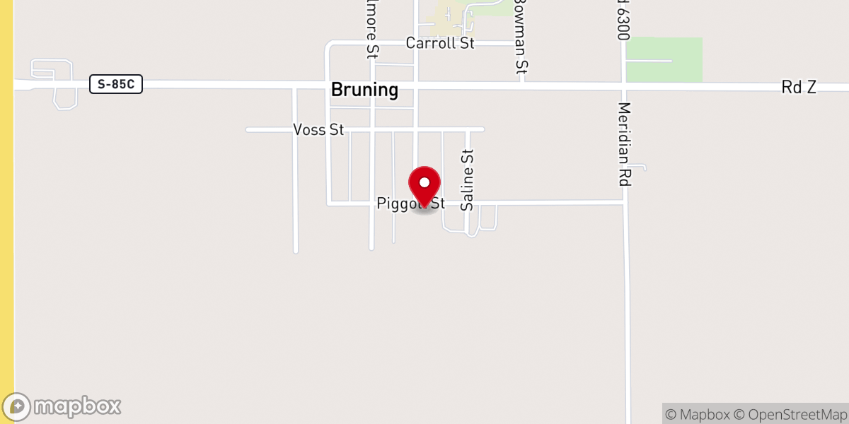 Map showing location of United Methodist Church