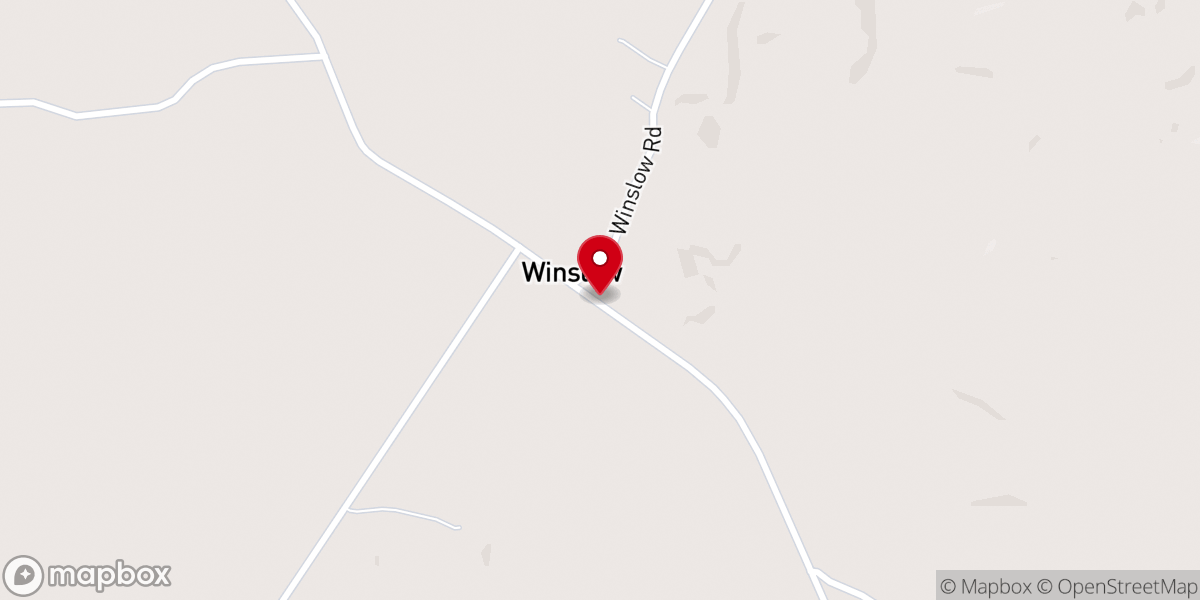Map showing location of New Harmony Baptist Church