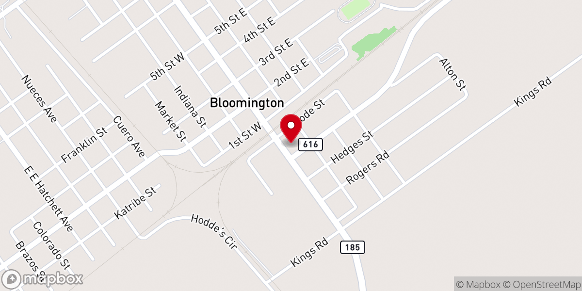 Map showing location of Cornerstone Apostolic Church