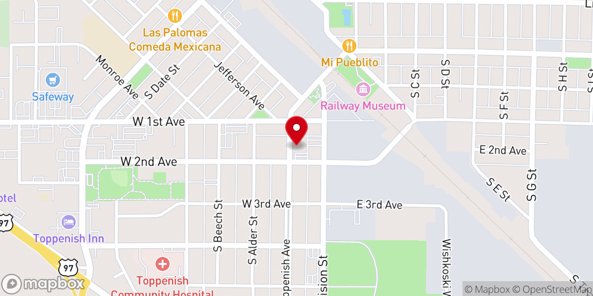 Map showing location of Iglesia Pentecostes El lirio de los valles