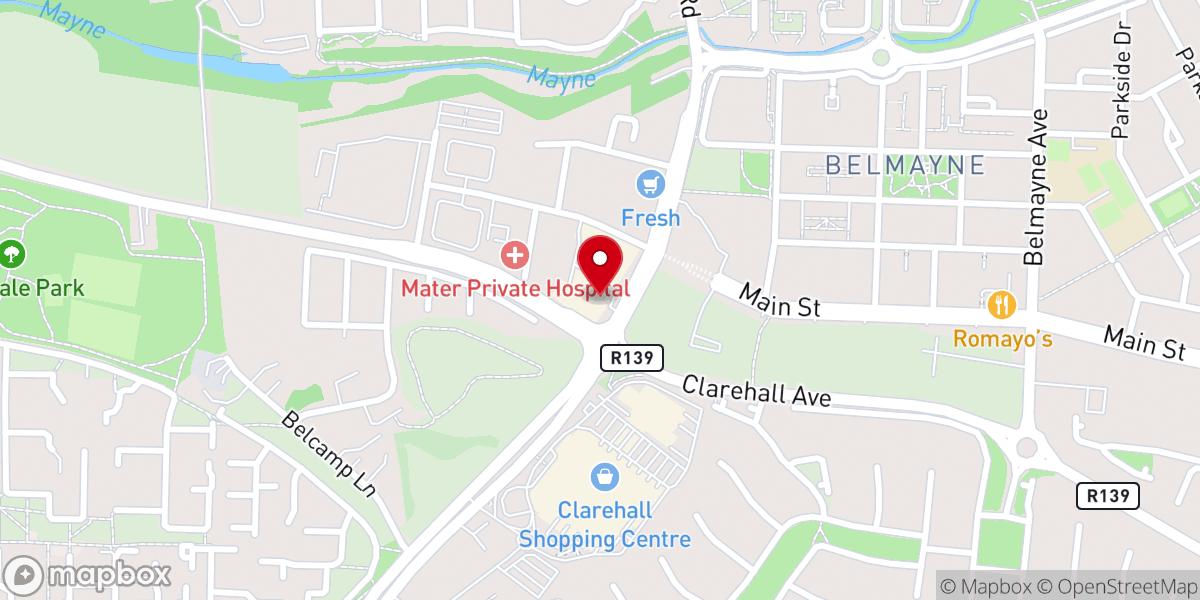 Map showing location of Peoples Church Dublin City