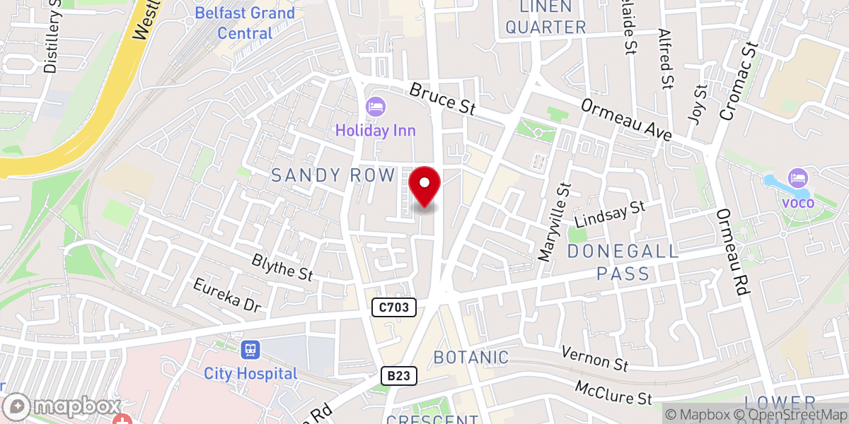 Map showing location of Hope International Christian Fellowship