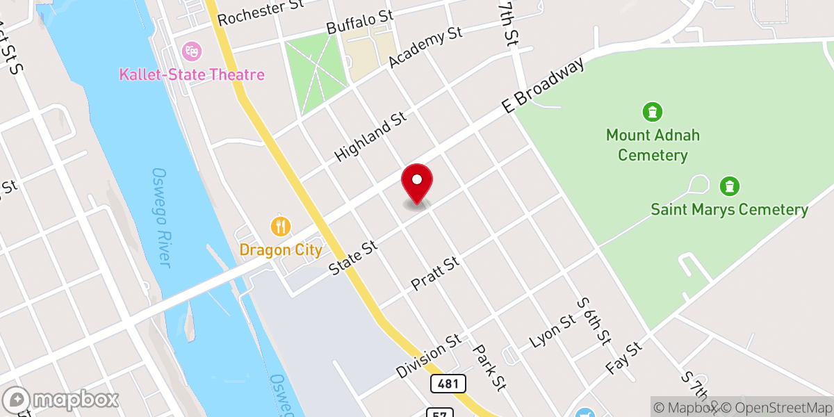 Map showing location of State Street United Methodist Church