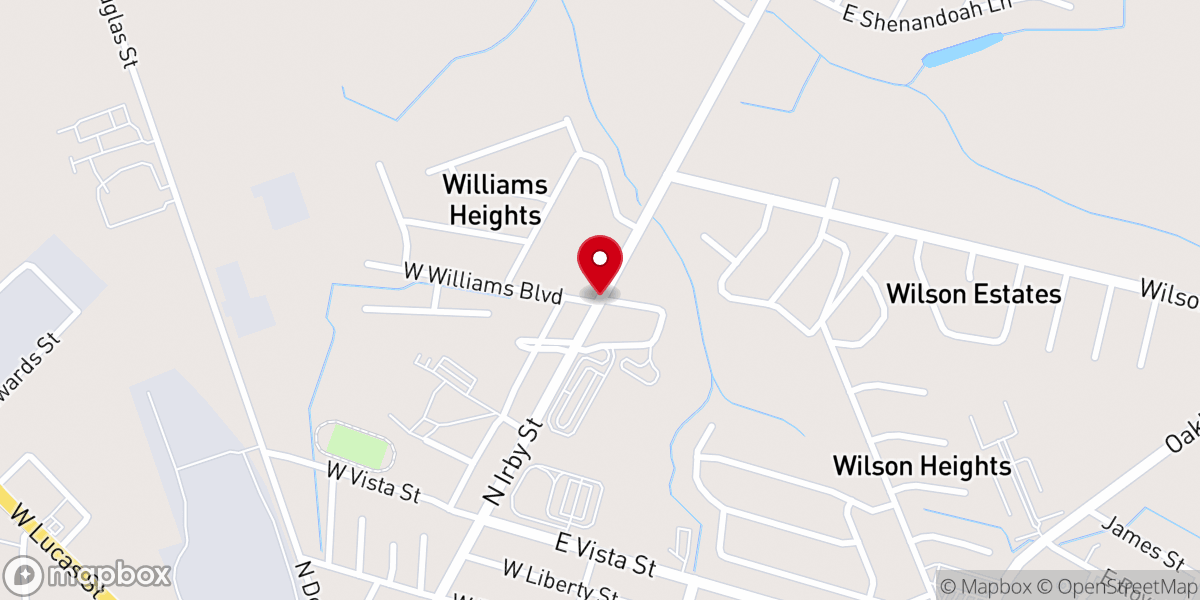 Map showing location of Florence Baptist Church