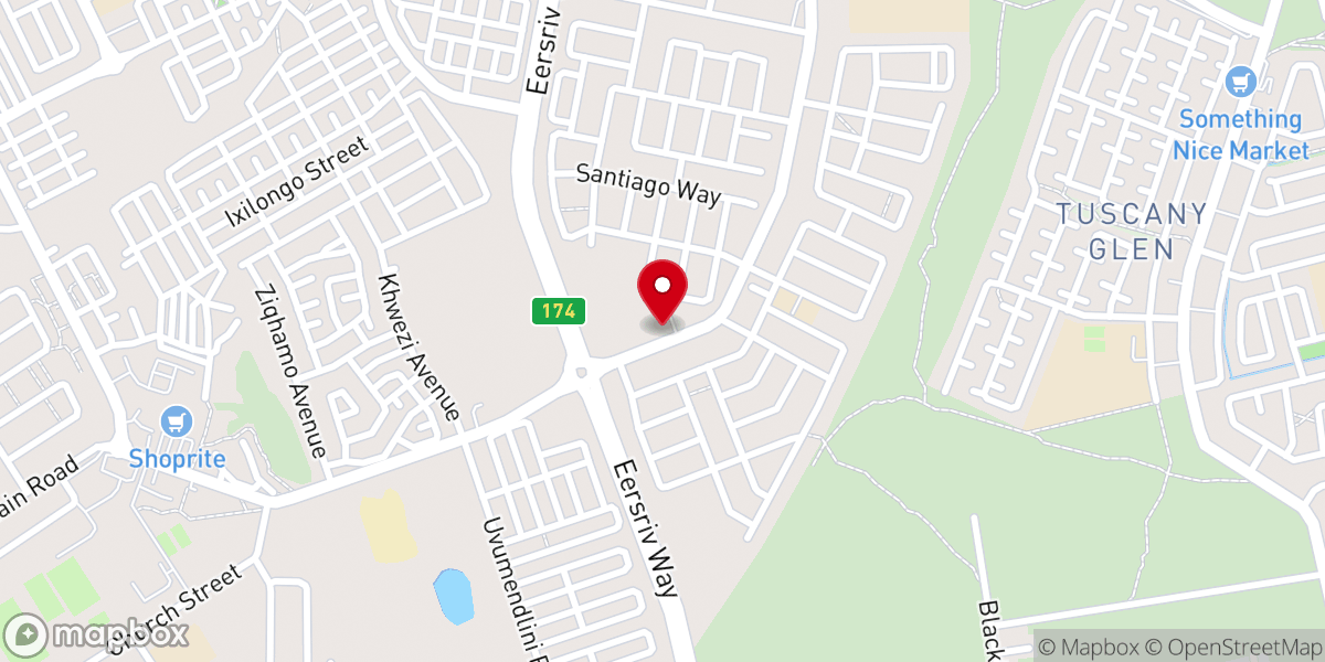 Map showing location of New Life Apostolic House International