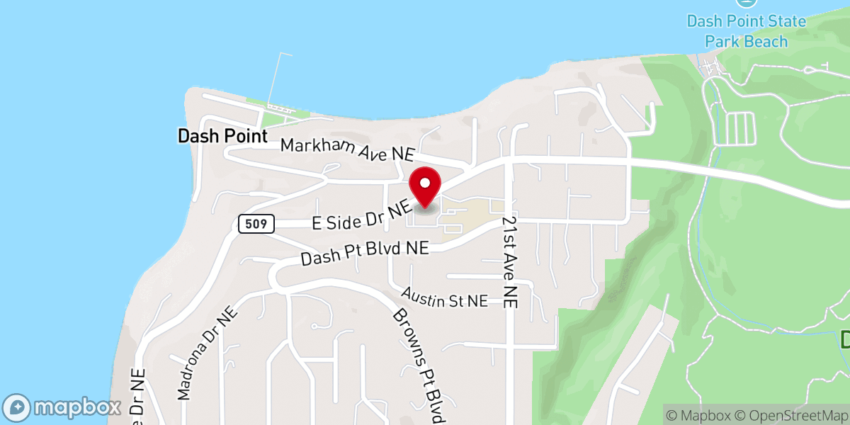 Map showing location of Marine View Presbyterian Church