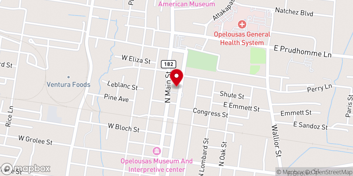 Map showing location of Holy Ghost Rectory & Office