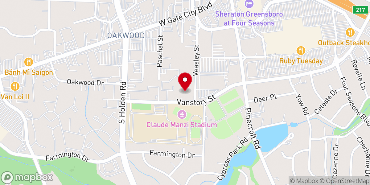 Map showing location of Rolling Roads Baptist Church