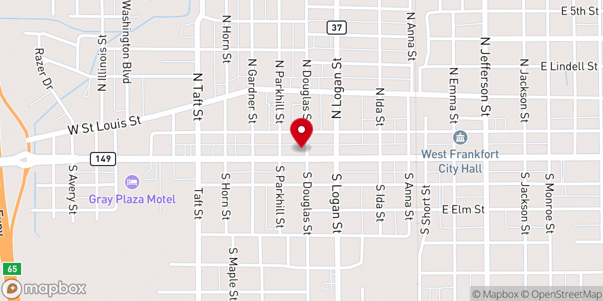 Map showing location of Greater W Frankfort United