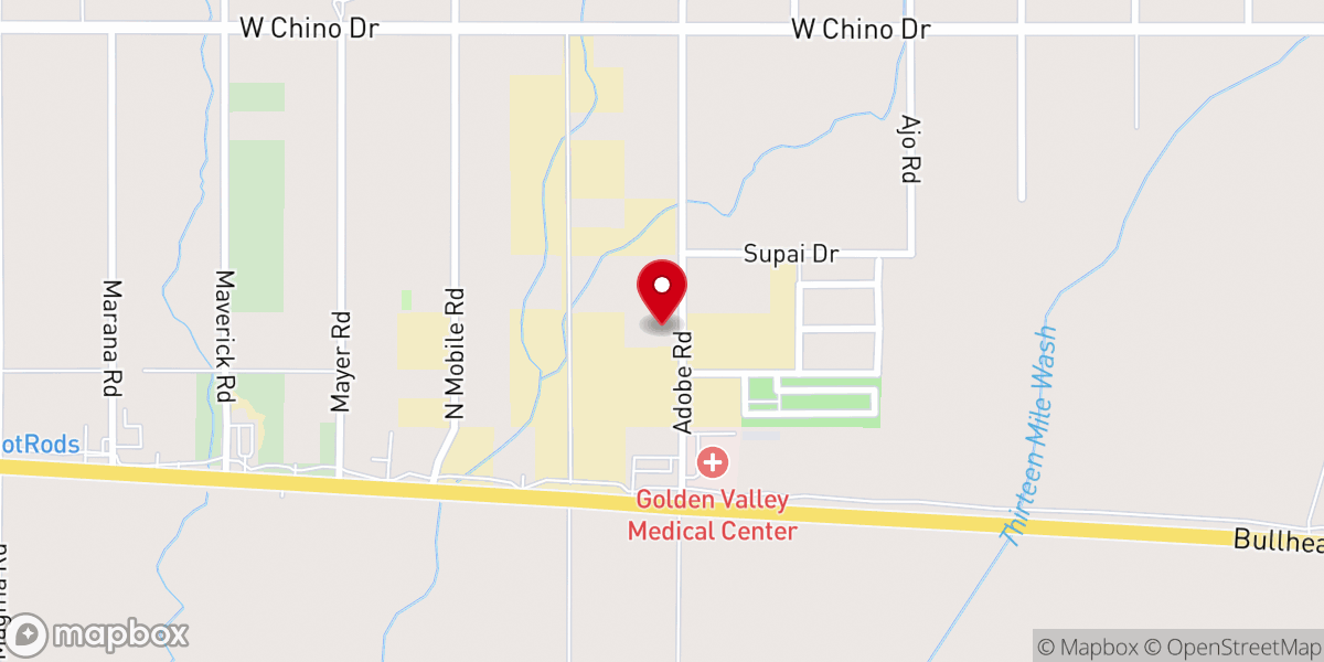 Map showing location of Golden Valley Events