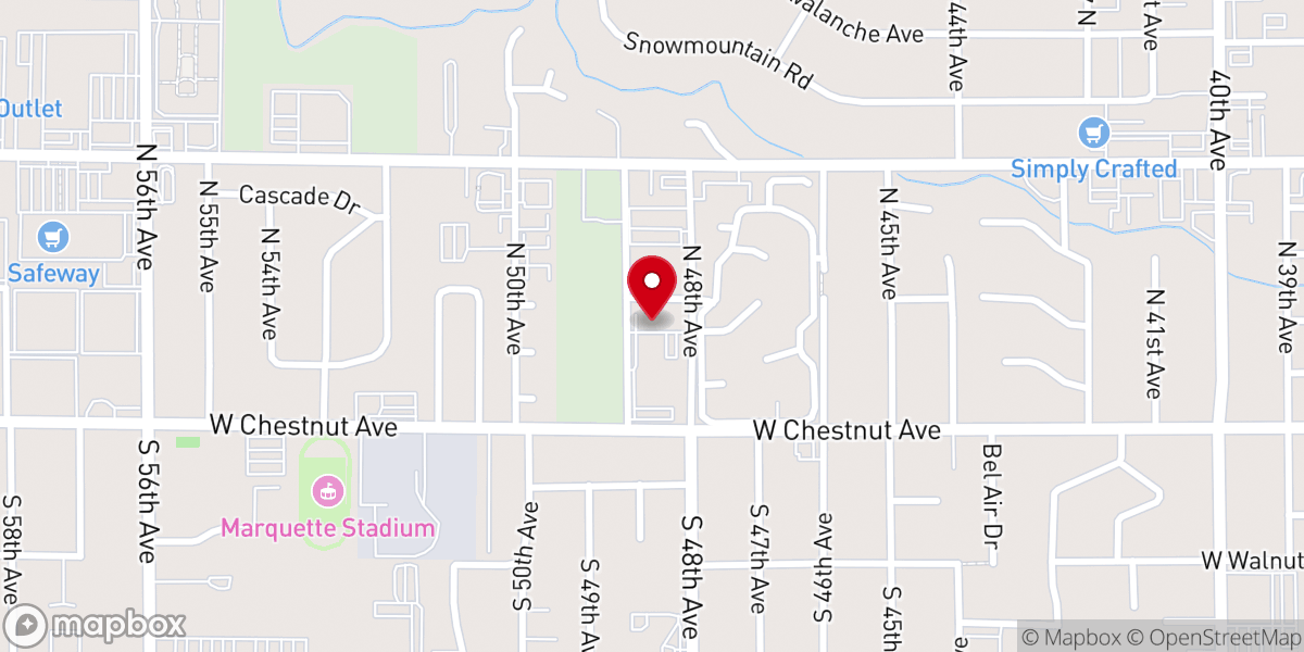 Map showing location of Wesley United Methodist Church & Preschool