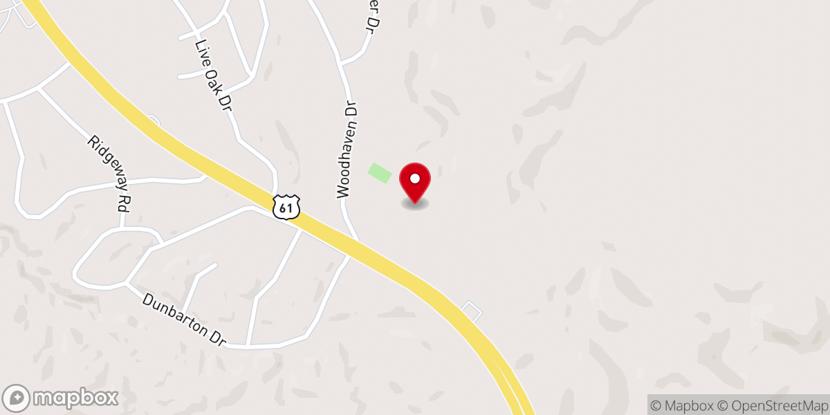 Map showing location of Cornerstone Church