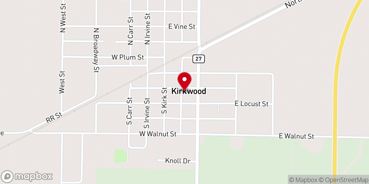 Map showing location of Westminster Presbyterian Church