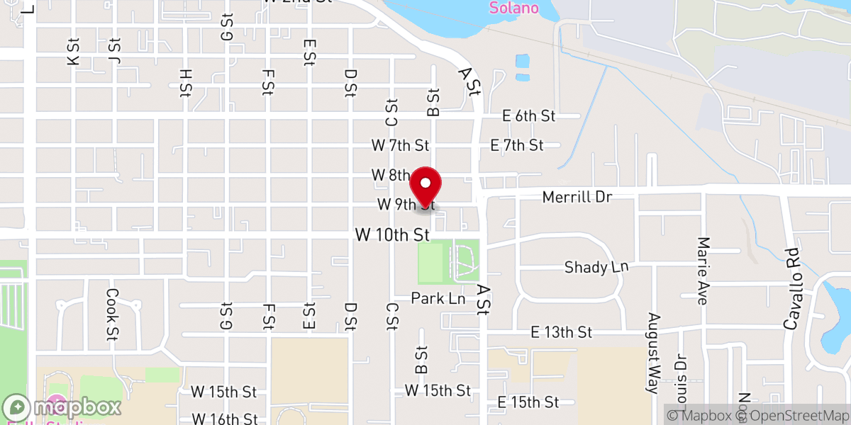 Map showing location of Abounding Grace United Pentecostal Church