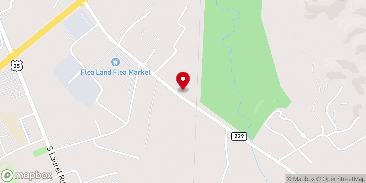 Map showing location of Fed by Grace Food Pantry