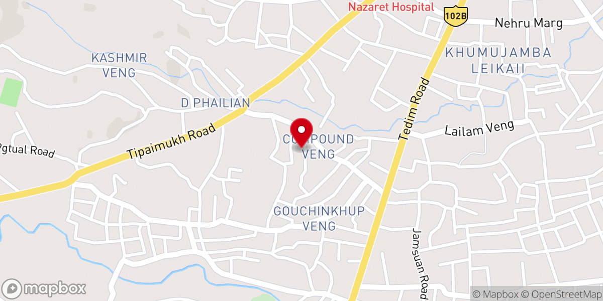 Map showing location of Jubilee Presbyterian Church, TPCS