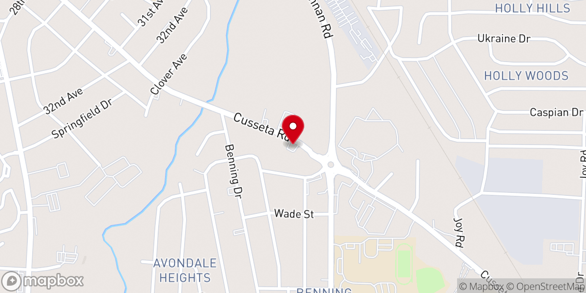Map showing location of Christian Fellowship Church