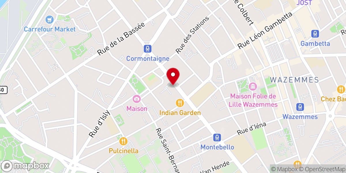 Map showing location of Jésuite Communauté Pierre Favre