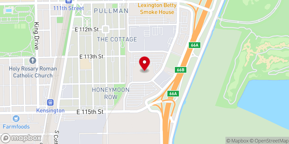 Map showing location of Salem Baptist Church of Chicago