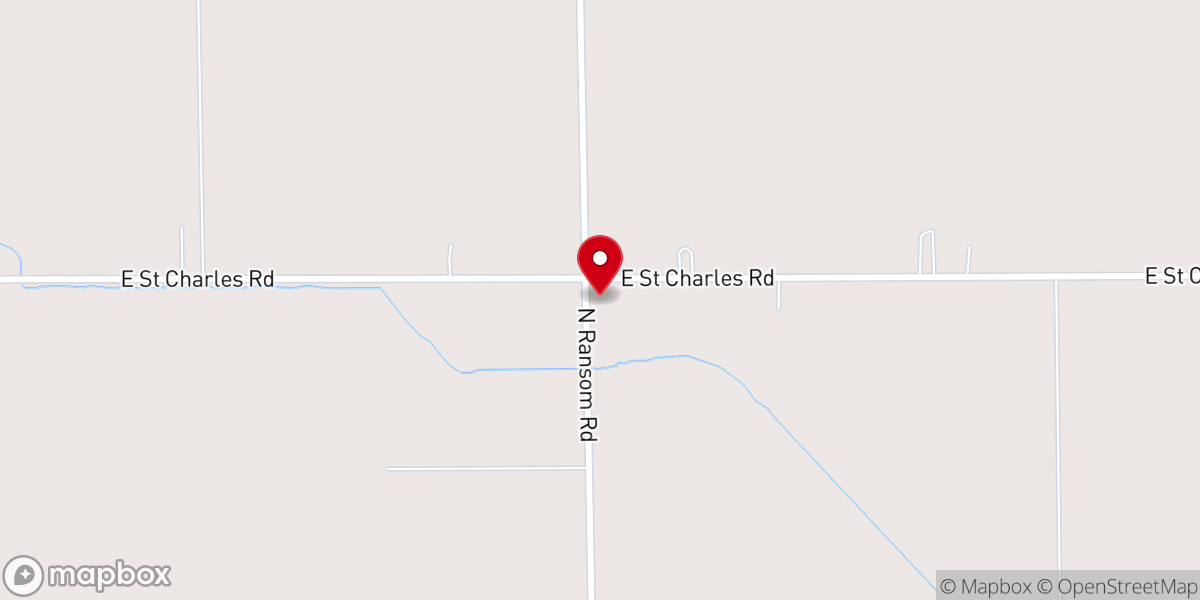 Map showing location of Lafayette Presbyterian Church