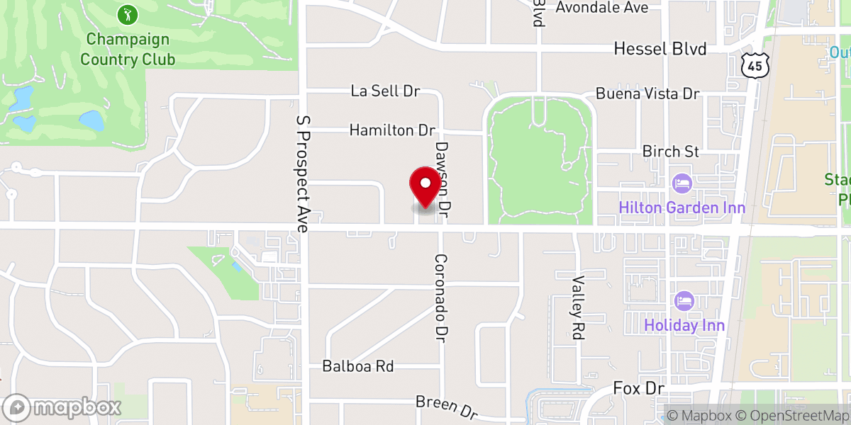Map showing location of Hessel Park Christian Reformed Church