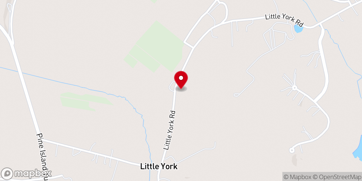 Map showing location of St. Peter Lutheran Church
